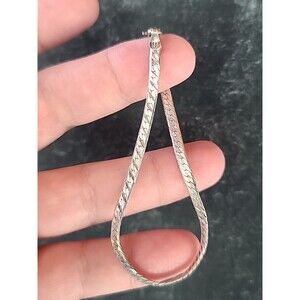 Italian 925 Sterling Silver Chain Bracelet Vintage READ Description